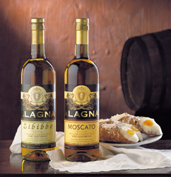 Italské likérové víno Moscato a Zibibbo Sicilia